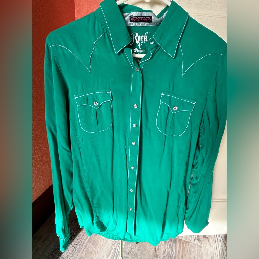 Emerald Green Button Down
